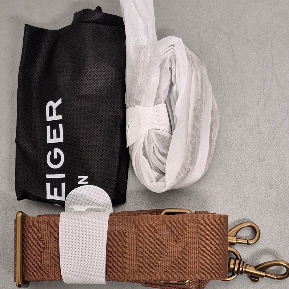 NWT Kurt GEIGER Denim Crossbody Bag with Gold Stud Accents - Picture 7 of 7